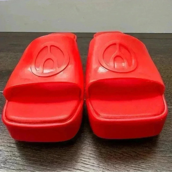 WISHBONE - Leslie Heeled Mules - Red - Picture 6 of 8